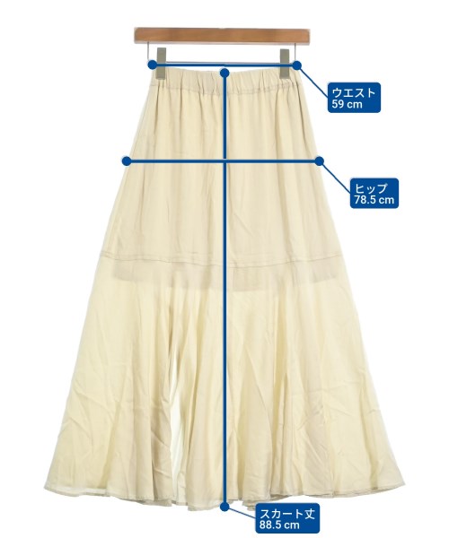 NOBLE（ノーブル）ロング・マキシ丈スカート ベージュ サイズ:36(S位) レディース/2200674206014