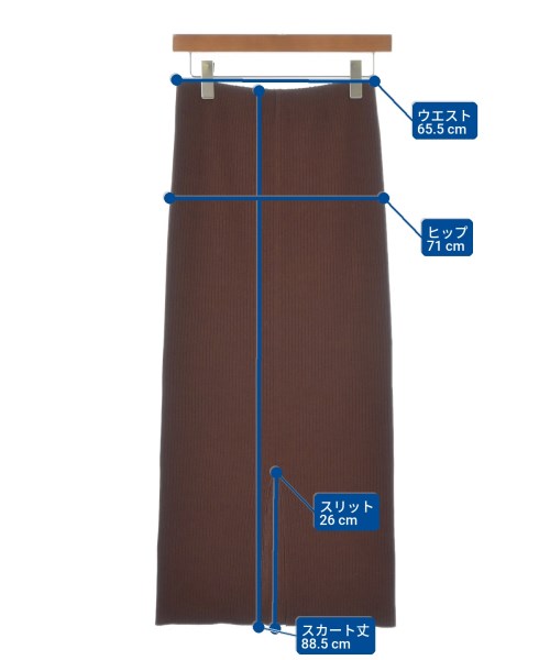 NOBLE（ノーブル）ロング・マキシ丈スカート 茶 サイズ:38(M位) レディース/2200670804030