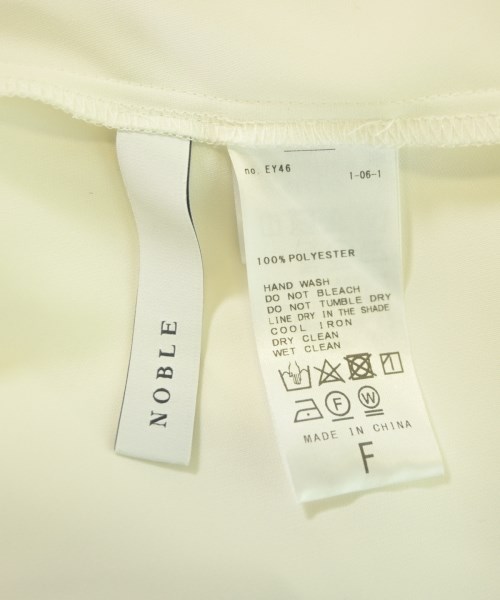 NOBLE（ノーブル）ブラウス 白 サイズ:F レディース/2200675172011