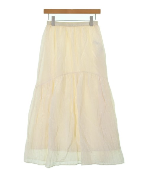 NOBLE(ノーブル)ロング・マキシ丈スカート 白 サイズ:F/2200668917148