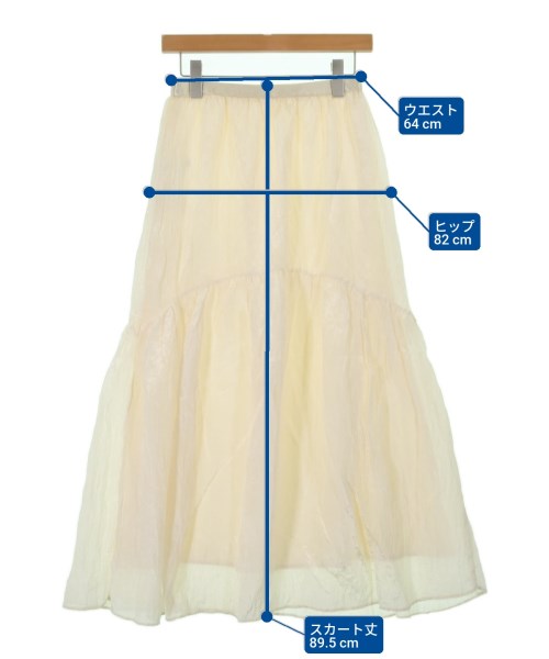 NOBLE（ノーブル）ロング・マキシ丈スカート 白 サイズ:F レディース/2200668917148