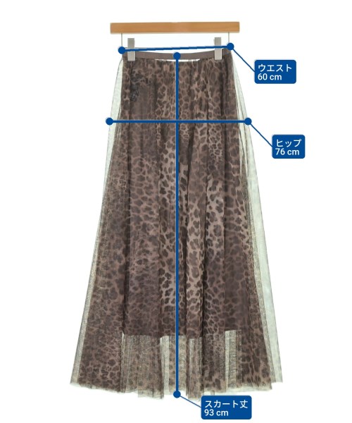 NOBLE（ノーブル）ロング・マキシ丈スカート 茶 サイズ:-(S位) レディース/2200668917247