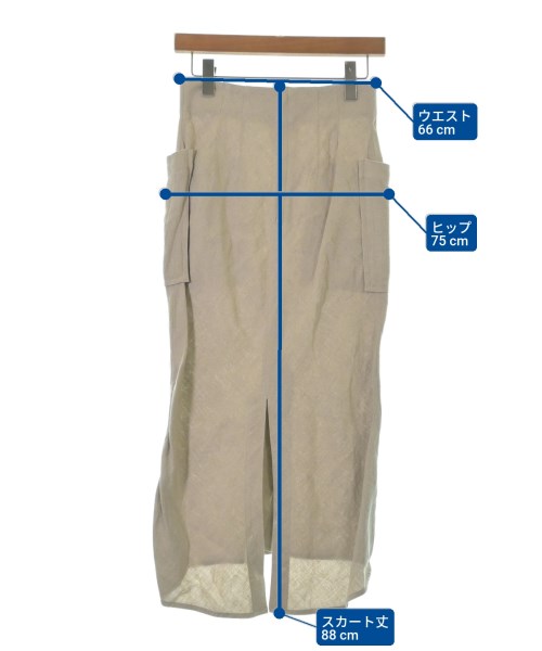 NOBLE（ノーブル）ロング・マキシ丈スカート ベージュ サイズ:36(S位) レディース/2200671210021