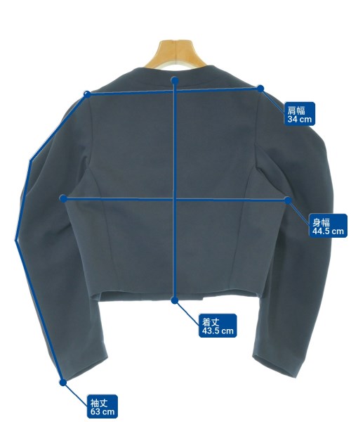 NOBLE（ノーブル）ノーカラージャケット 紺 サイズ:F レディース/2200674764033