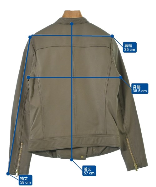 NOBLE（ノーブル）ライダース 茶 サイズ:36(S位) レディース/2200677720029