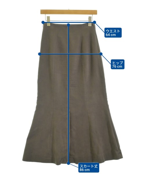 NOBLE（ノーブル）ロング・マキシ丈スカート 茶 サイズ:36(S位) レディース/2200675413039