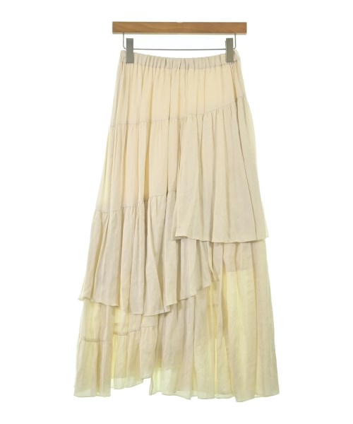 NOBLE(ノーブル)ロング・マキシ丈スカート 白 サイズ:F/2200676394085