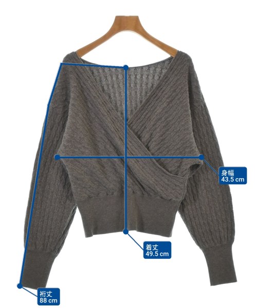 NOBLE（ノーブル）ニット・セーター 茶 サイズ:F レディース/2200649657049