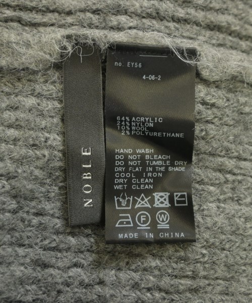 NOBLE（ノーブル）ニット・セーター グレー サイズ:F レディース/2200655677017
