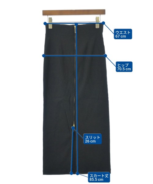 NOBLE（ノーブル）ロング・マキシ丈スカート 黒 サイズ:36(S位) レディース/2200656391035