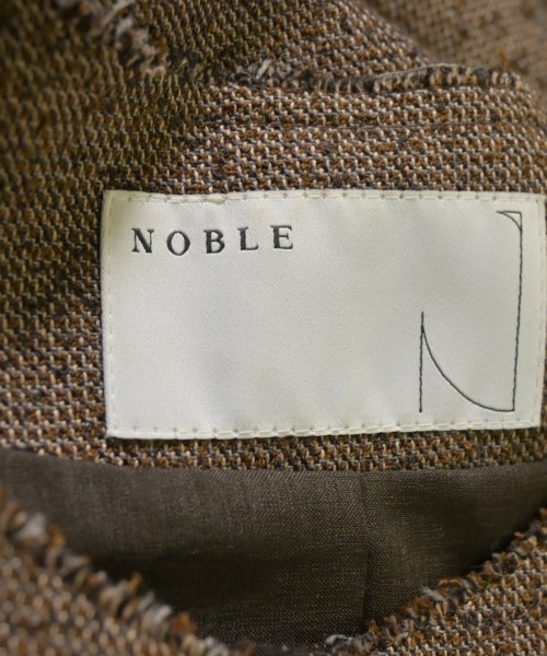NOBLE（ノーブル）ノーカラージャケット 茶 サイズ:38(M位) レディース/2200657747015