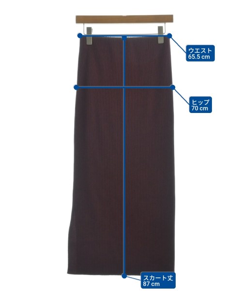 NOBLE（ノーブル）ロング・マキシ丈スカート 赤 サイズ:36(S位) レディース/2200659406071