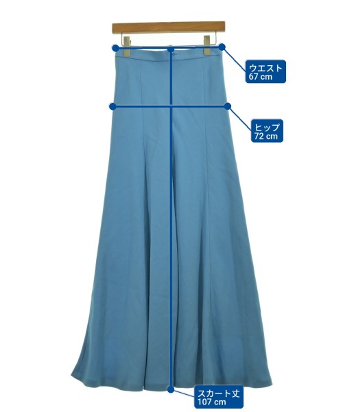 NOBLE（ノーブル）ロング・マキシ丈スカート 青 サイズ:38(M位) レディース/2200714923017