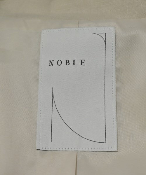 NOBLE（ノーブル）テーラードジャケット 白 サイズ:34(XS位) レディース/2200704538290