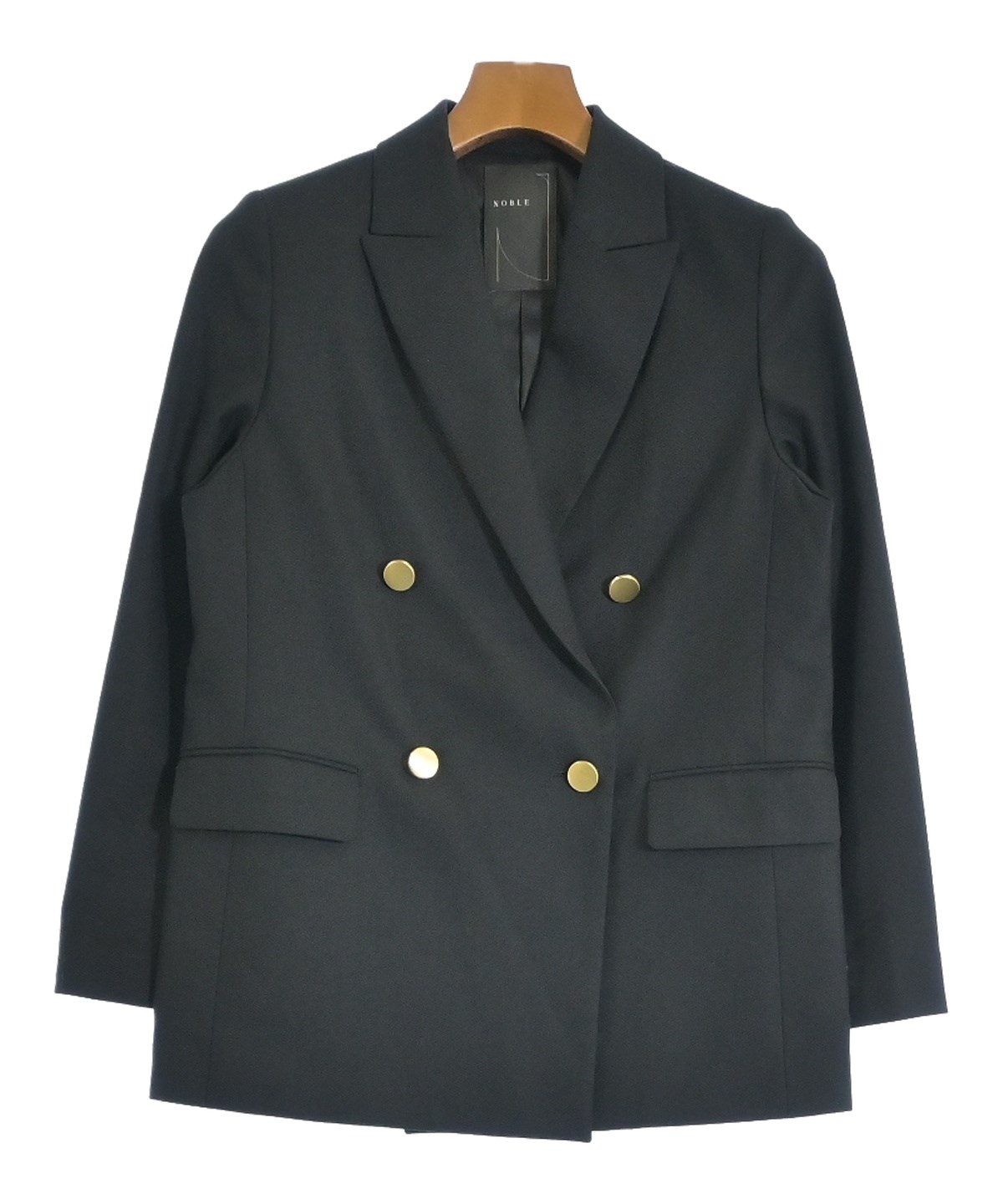 NOBLE テーラードジャケット 34サイズ NOBLE（ノーブル）テーラードジャケット 黒 サイズ:34(XS位
