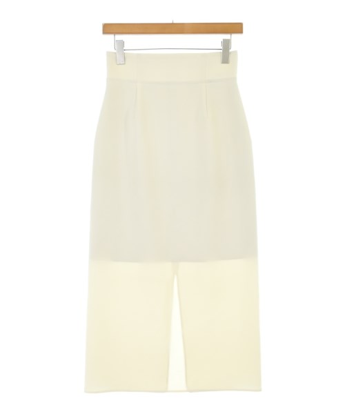 NOBLE(ノーブル)ロング・マキシ丈スカート 白 サイズ:36(S位)/2200647825013