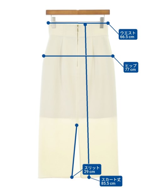 NOBLE（ノーブル）ロング・マキシ丈スカート 白 サイズ:36(S位) レディース/2200647825013