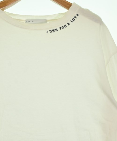 NOBLE（ノーブル）Tシャツ・カットソー 白 サイズ:F レディース/2200640358037