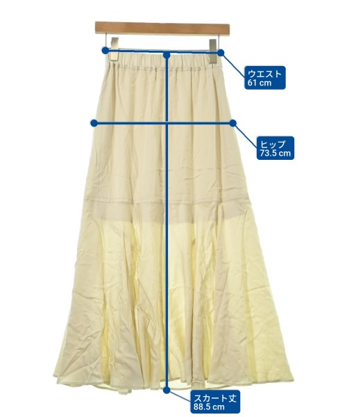 NOBLE（ノーブル）ロング・マキシ丈スカート ベージュ サイズ:36(S位) レディース/2200632683093