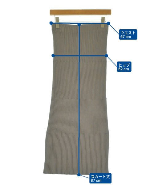 NOBLE（ノーブル）ロング・マキシ丈スカート グレー サイズ:-(M位) レディース/2200640611071