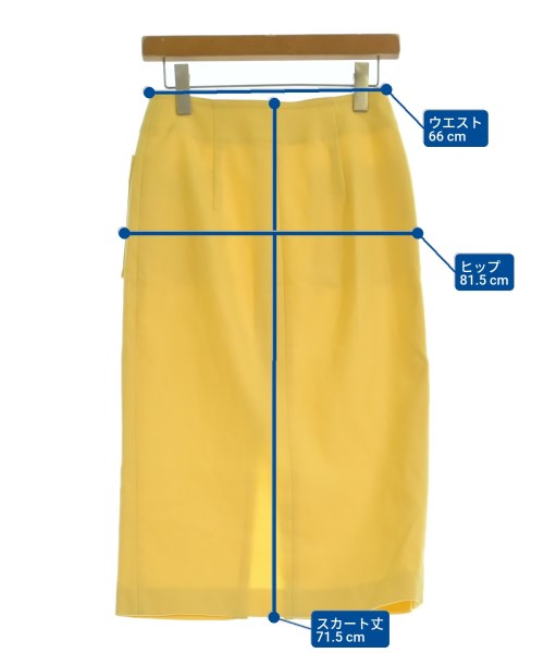 NOBLE（ノーブル）ロング・マキシ丈スカート 黄 サイズ:38(M位) レディース/2200645256109