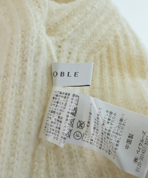 NOBLE（ノーブル）ニット・セーター 白 サイズ:F レディース/2200648843054