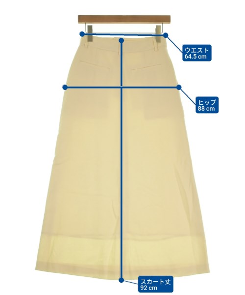 NOBLE（ノーブル）ロング・マキシ丈スカート 黄 サイズ:36(S位) レディース/2200649856015