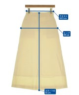 NOBLE（ノーブル）ロング・マキシ丈スカート 黄 サイズ:36(S位) レディース/2200649856015