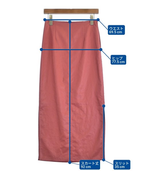 NOBLE（ノーブル）ロング・マキシ丈スカート 赤 サイズ:38(M位) レディース/2200642449122