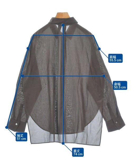 NOBLE（ノーブル）カジュアルシャツ 茶 サイズ:F レディース/2200640620141