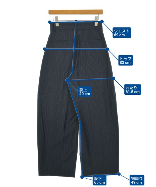 NOBLE（ノーブル）スラックス 紺 サイズ:36(S位) レディース/2200640620172