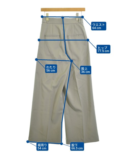 NOBLE（ノーブル）スラックス グレー サイズ:36(S位) レディース/2200640620196