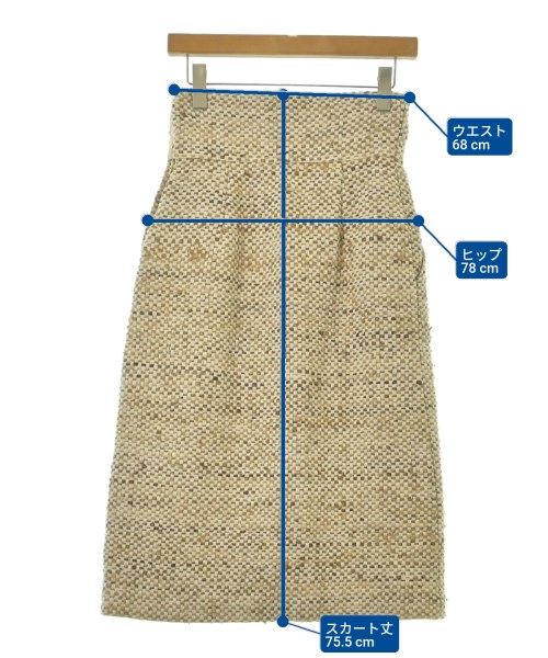 NOBLE（ノーブル）ロング・マキシ丈スカート 白 サイズ:36(S位) レディース/2200645916058