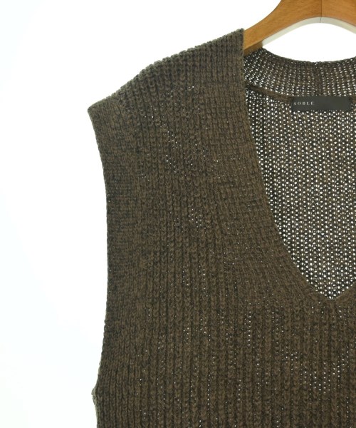 NOBLE（ノーブル）ベスト 茶 サイズ:F レディース/2200652785012
