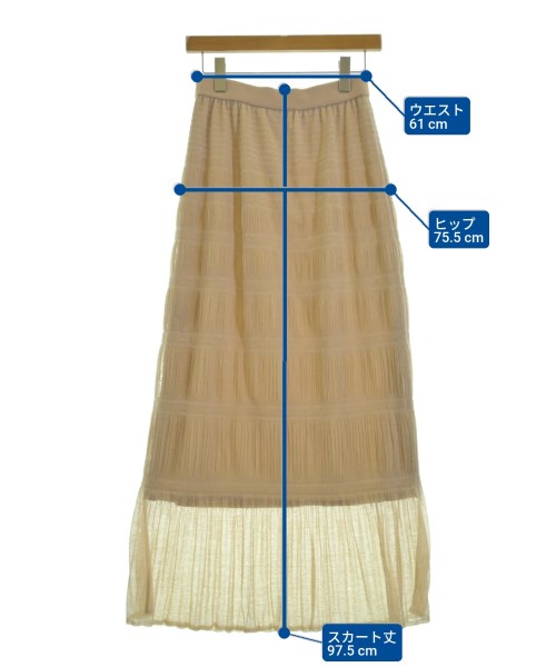 NOBLE（ノーブル）ロング・マキシ丈スカート ベージュ サイズ:F レディース/2200648443025