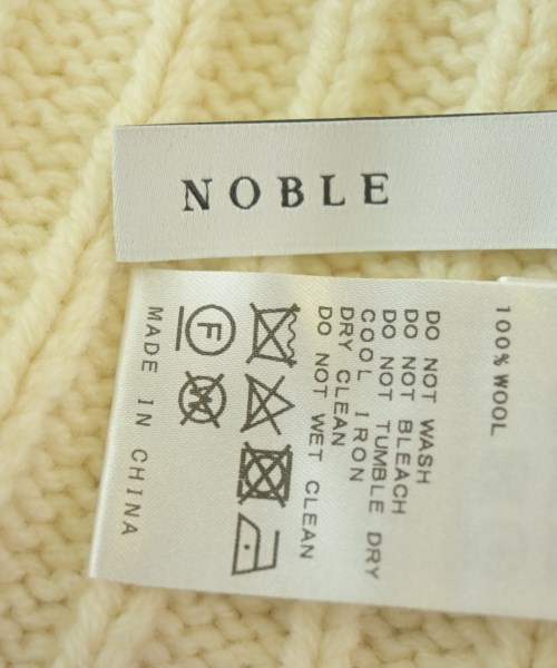 NOBLE（ノーブル）ニット・セーター 白 サイズ:F レディース/2200705940023
