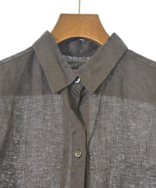 NOBLE（ノーブル）カジュアルシャツ 茶 サイズ:38(M位) レディース/2200656554171