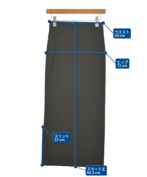 NOBLE（ノーブル）ひざ丈スカート 茶 サイズ:36(S位) レディース/2200666108098