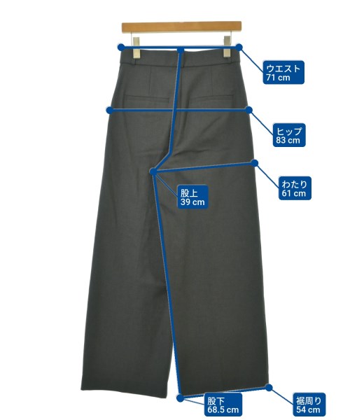 NOBLE（ノーブル）スラックス グレー サイズ:38(M位) レディース/2200662436065