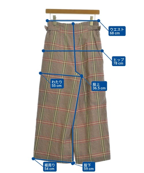 NOBLE（ノーブル）スラックス 赤 サイズ:38(M位) レディース/2200666824011