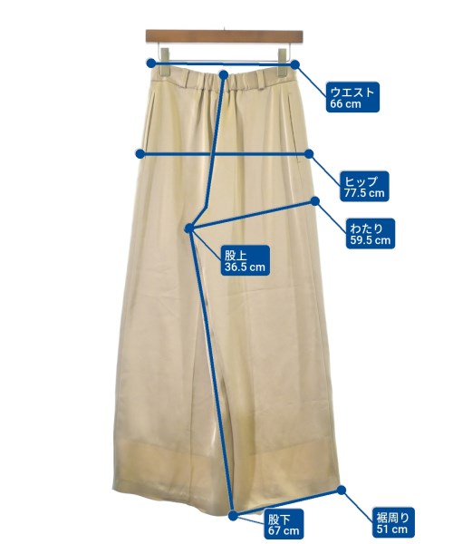 NOBLE（ノーブル）スラックス ベージュ サイズ:36(S位) レディース/2200667189096