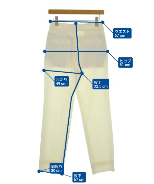 NOBLE（ノーブル）スラックス 白 サイズ:38(M位) レディース/2200664828011
