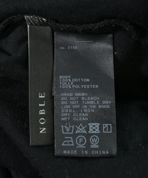 NOBLE（ノーブル）Tシャツ・カットソー 黒 サイズ:-(M位) レディース/2200729327053