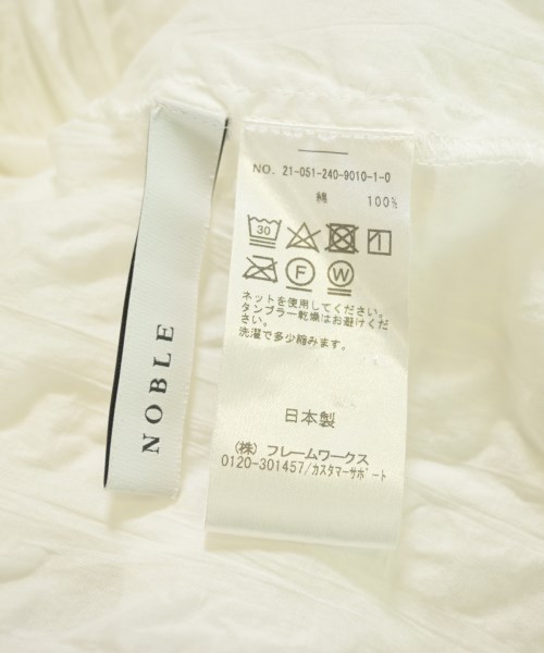NOBLE（ノーブル）カジュアルシャツ 白 サイズ:F レディース/2200730513070