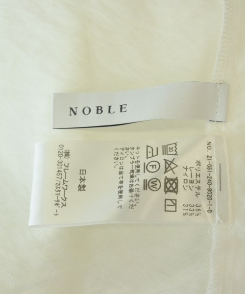 NOBLE（ノーブル）ブラウス 白 サイズ:F レディース/2200683694055