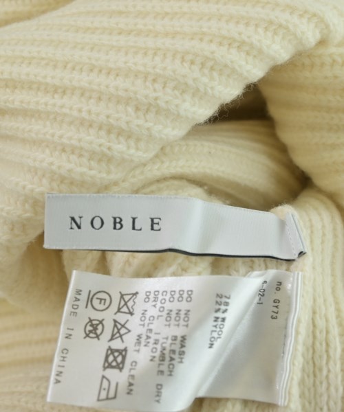 NOBLE（ノーブル）ニット・セーター 白 サイズ:F レディース/2200680541093
