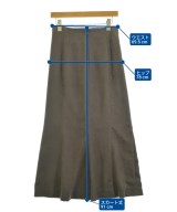 NOBLE（ノーブル）ロング・マキシ丈スカート 茶 サイズ:38(M位) レディース/2200684358185