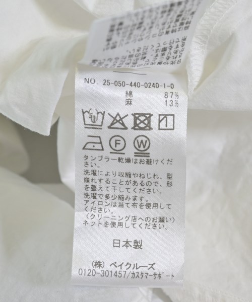 journal standard luxe（ジャーナルスタンダードラックス）カジュアルシャツ 白 サイズ:F レディース/2200724572182