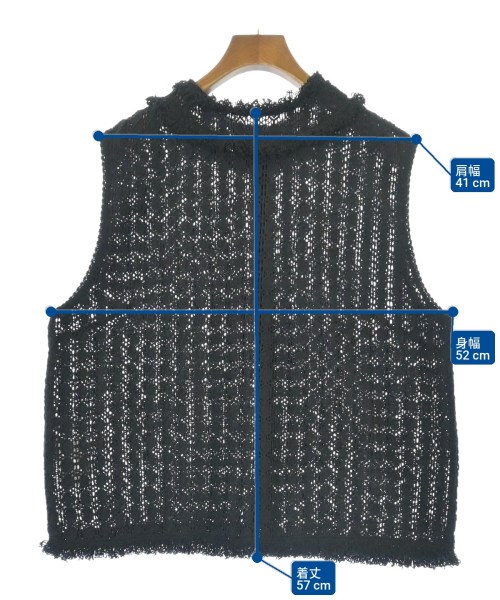 journal standard luxe（ジャーナルスタンダードラックス）ベスト 黒 サイズ:-(M位) レディース/2200682973045