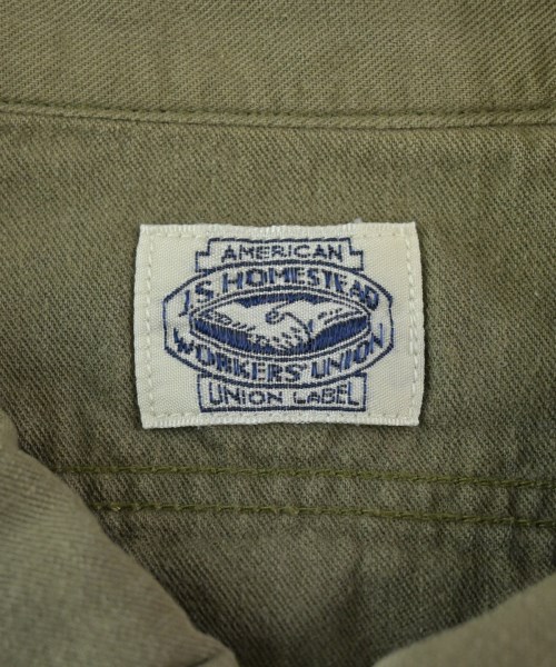J.S.Homestead（ジェーエスホームステッド）カジュアルシャツ カーキ サイズ:M メンズ/2200626042301